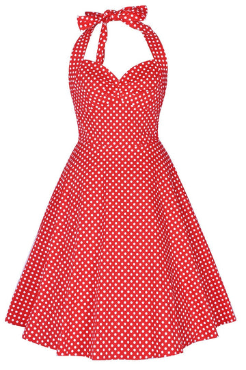 Halter impresso 1950 Pin Up Dress